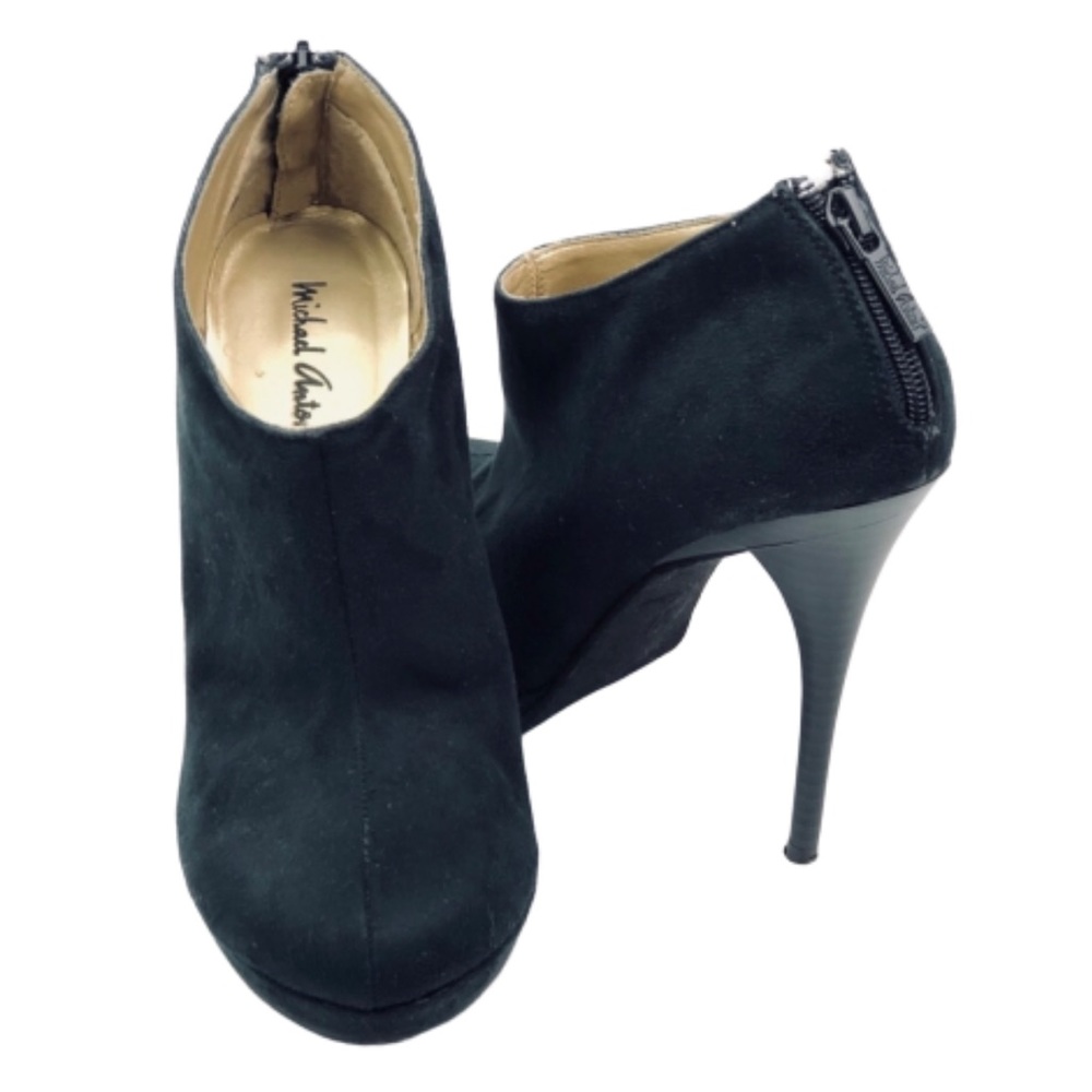 Michael Antonio Faux Suede Ankle Booties